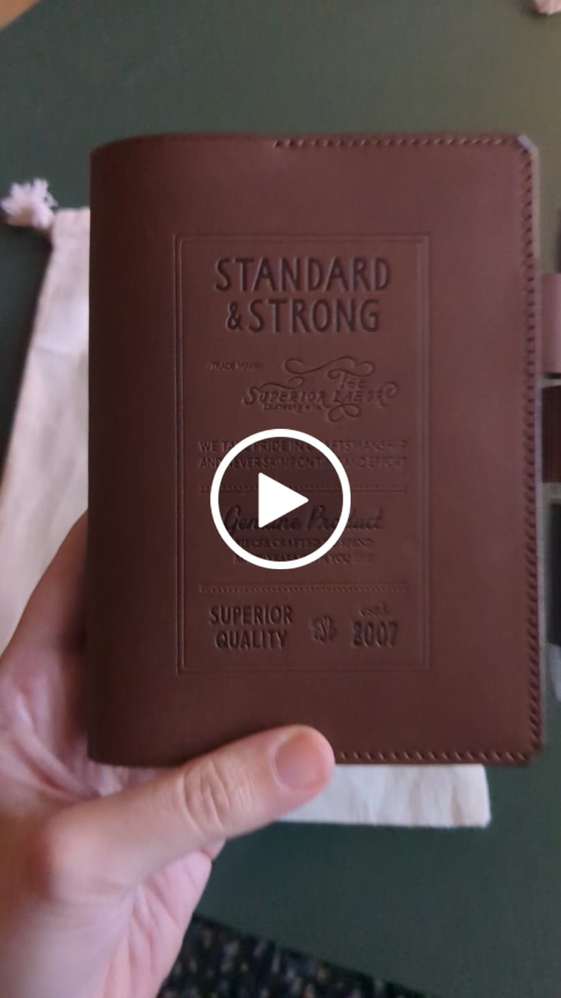 Customer video review of The Superior Labor SL_1717 Stamped Series/Note Keeper/A6, Brown