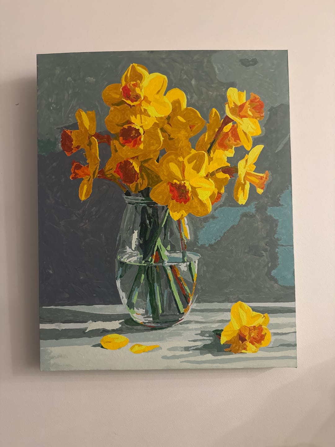 Customer photo review of Daffodils in light | Paint by Number