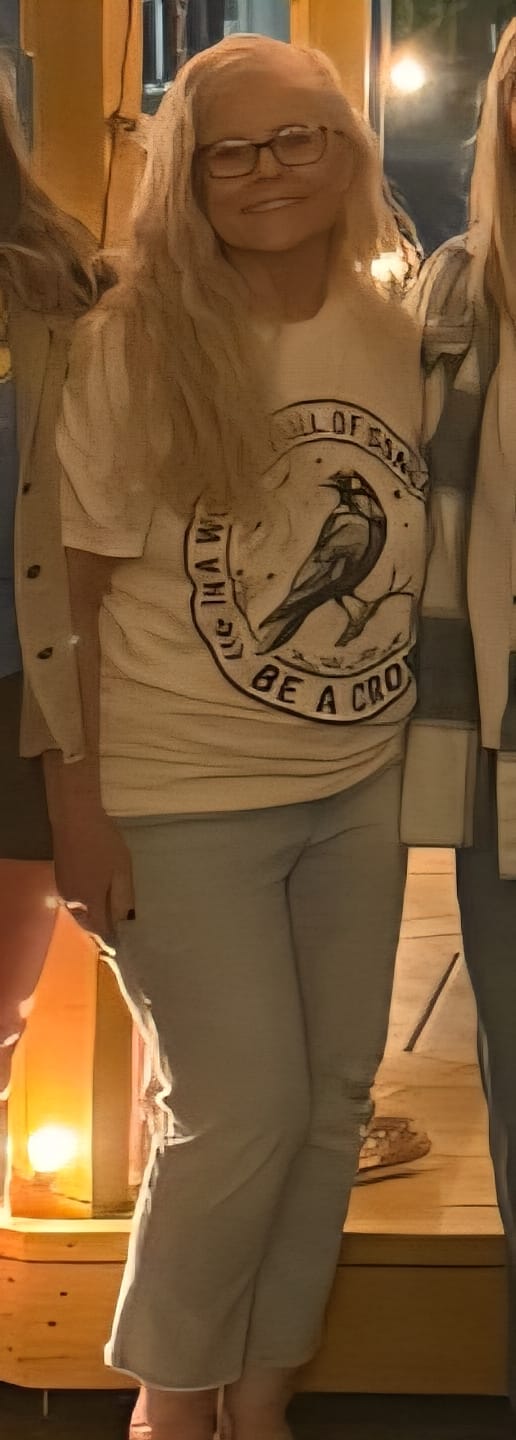 Customer photo review of Be A Crow T-Shirt