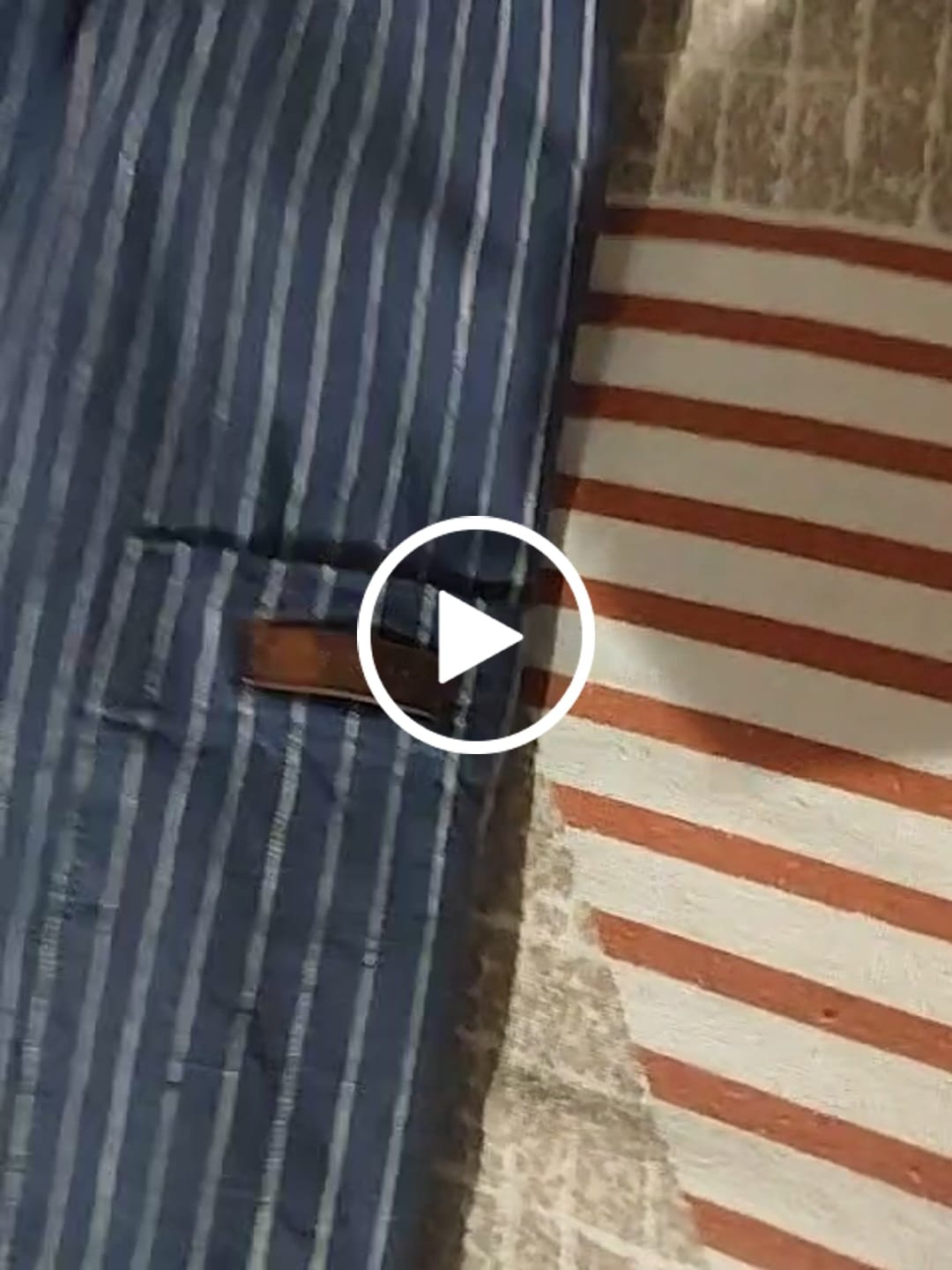 Customer video review of Slate Navy & White Pin Stripes - Full-Stain Proof