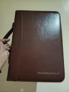 Customer photo review of Leather Portfolio Bag With Handle