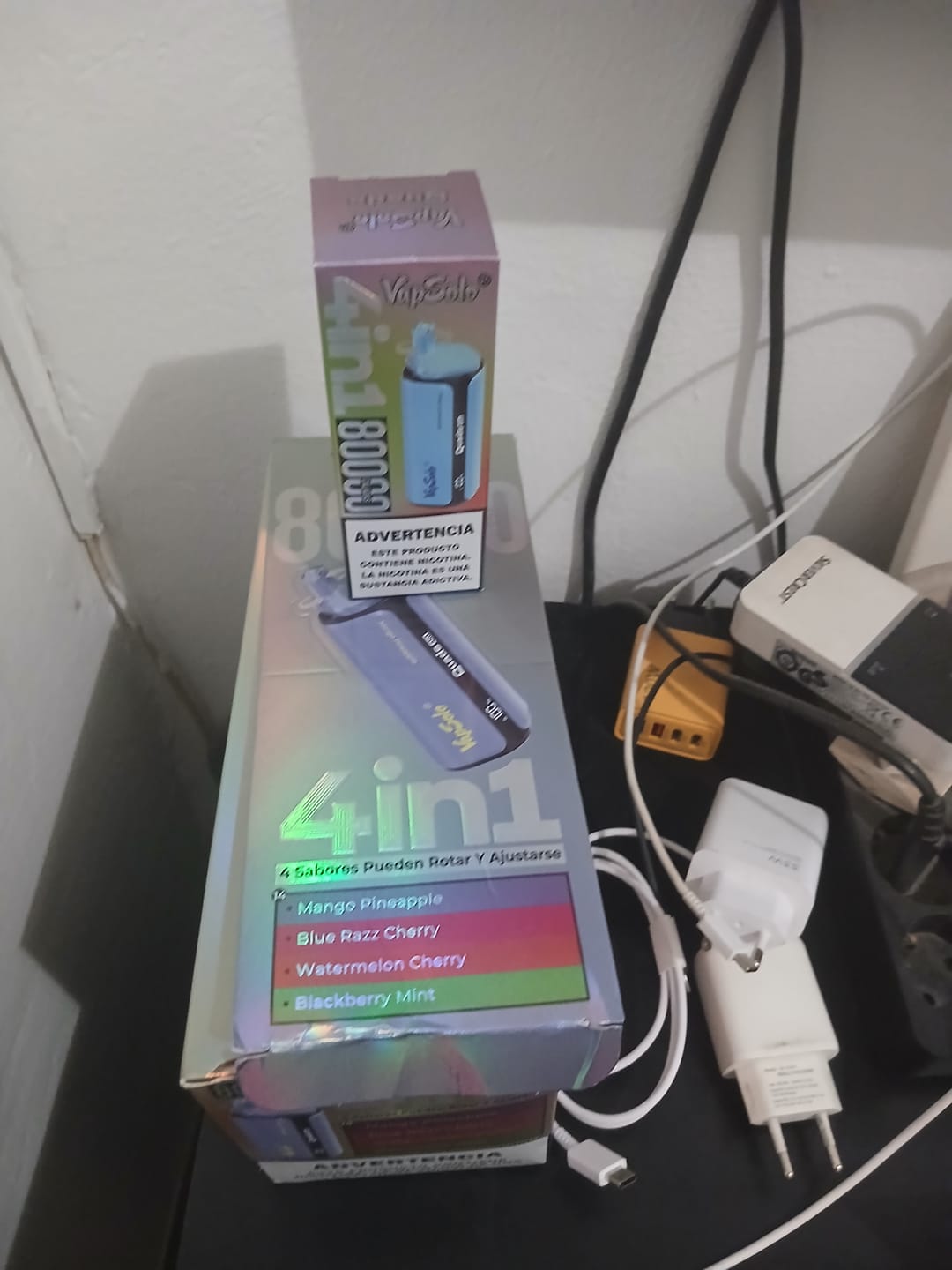 Customer photo review of VAPSOLO QUADS 80k 4en1 | 4 sabores