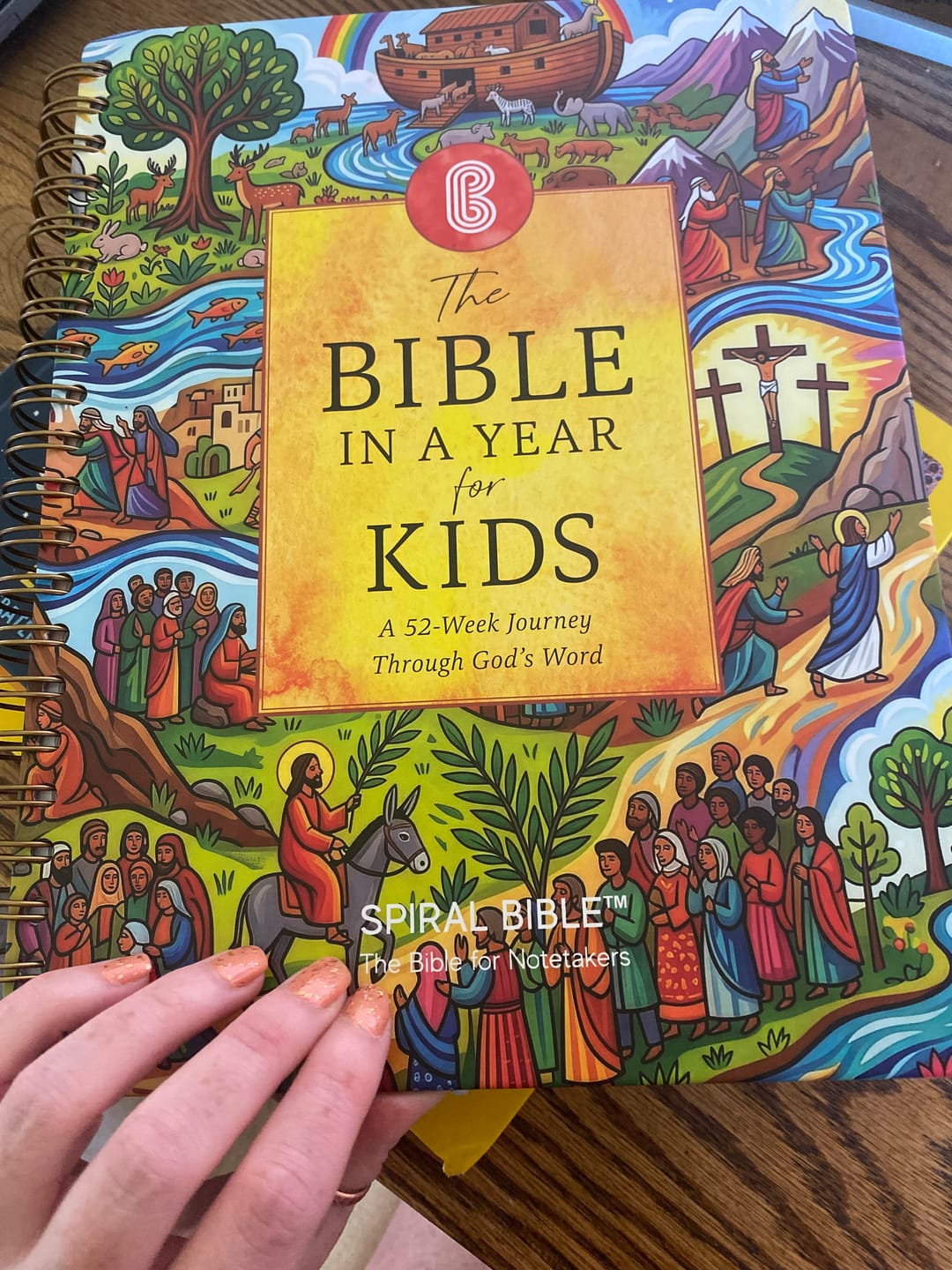 Customer photo review of The Bible In A Year For Kids: A 52-Week Journey Through God's Word