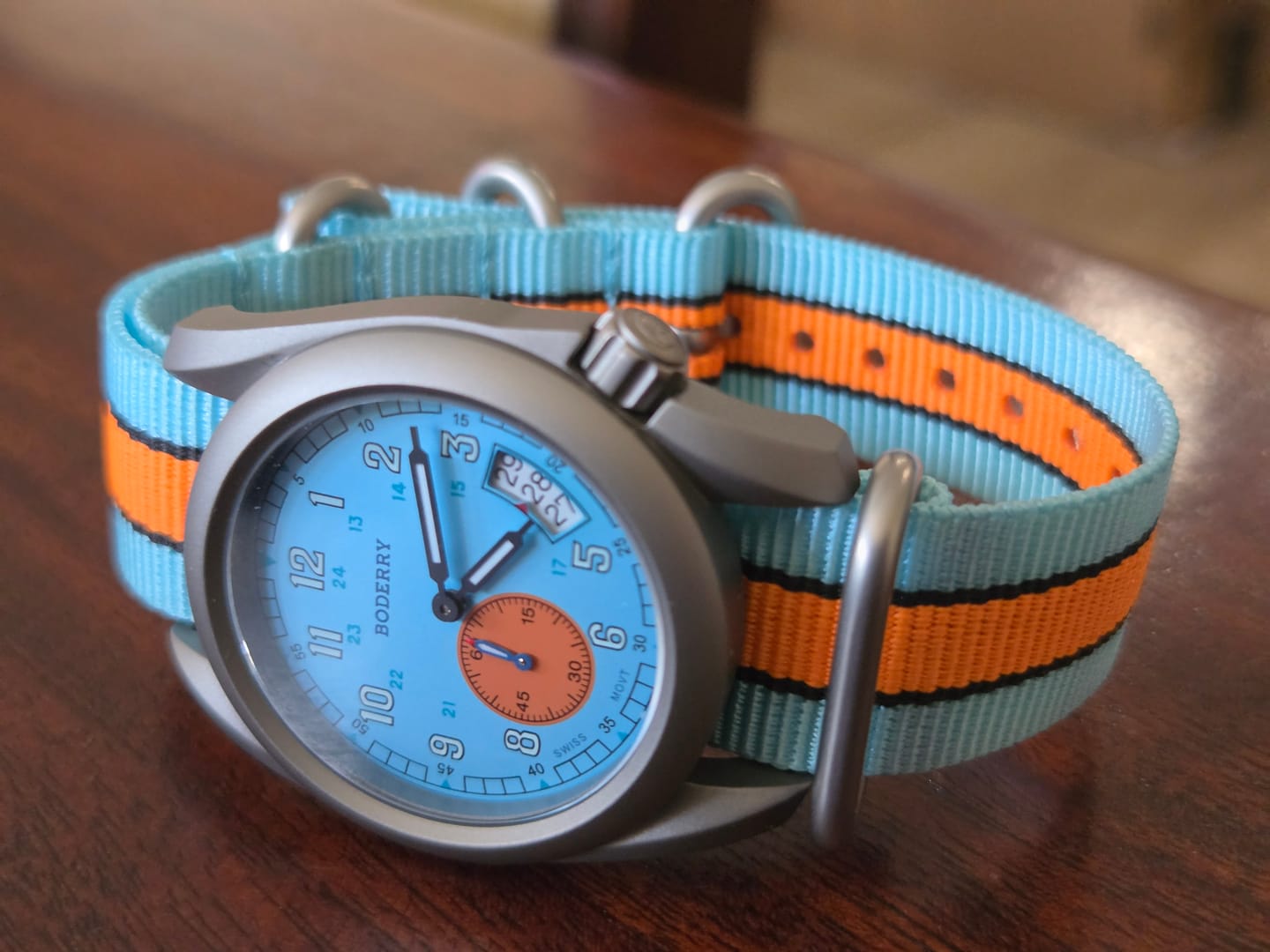 Customer photo review of VOYAGER 38 - 100M Waterproof Titanium Field Watch | 917G