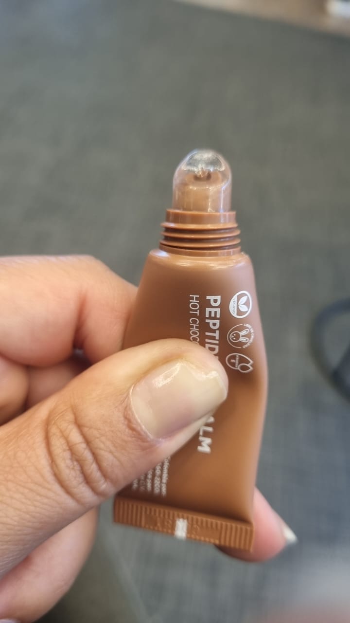Customer photo review of PEPTIDE LIP BALM TRAVEL SIZE