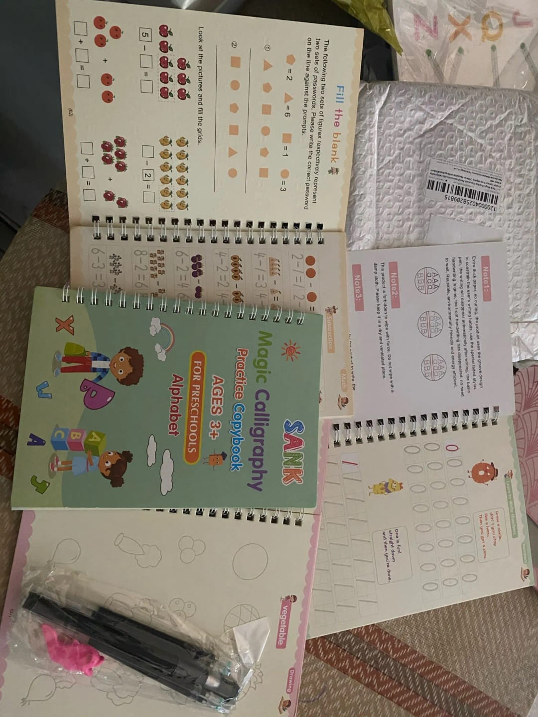 Customer photo review of EUROROX™ Magic Writing Practice Book