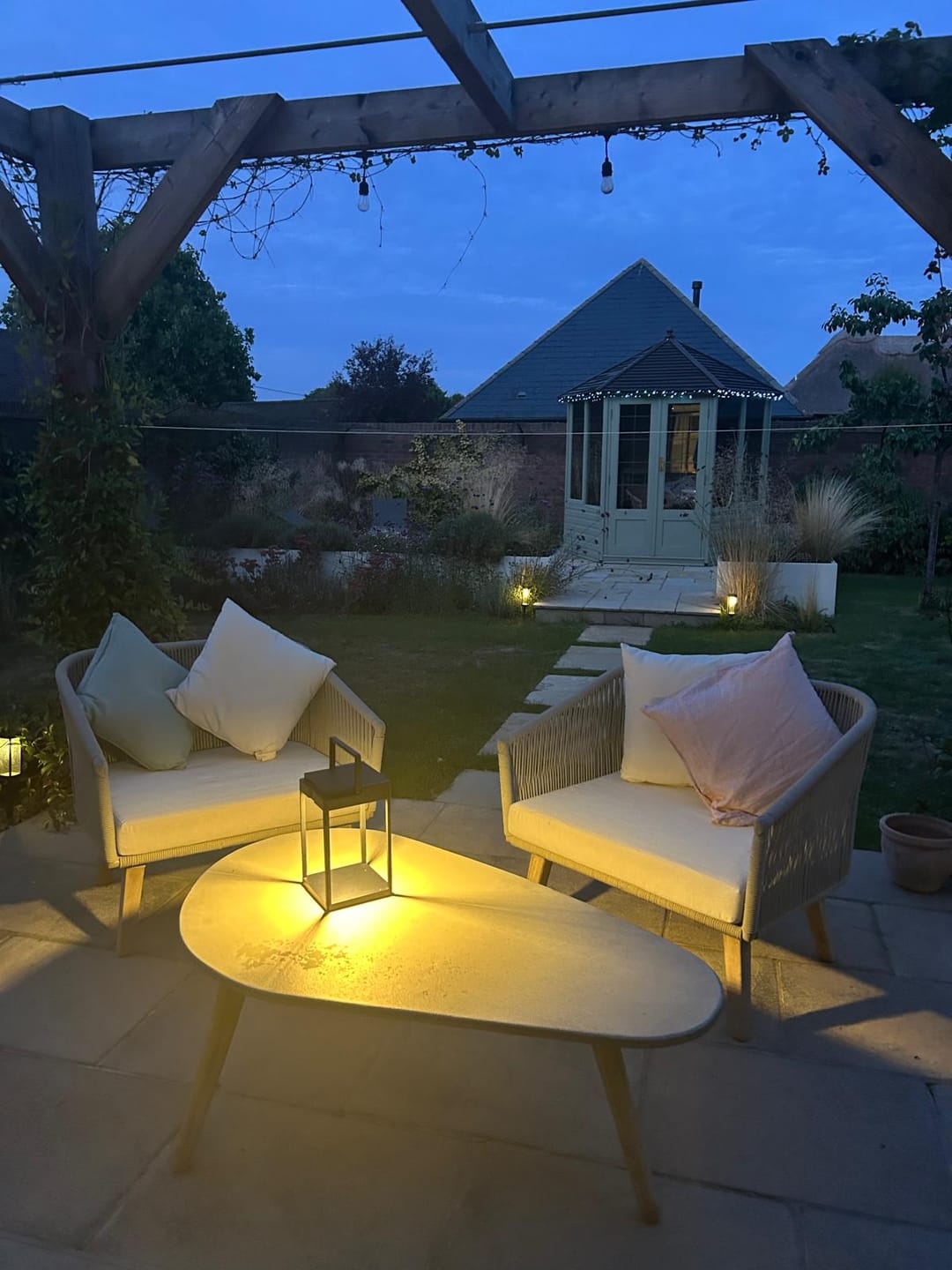 Customer photo review of Luxury Metal Solar Lantern