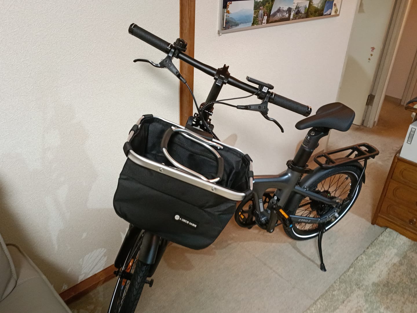 Customer photo review of 取り外し可能な折りたたみ式フロントバスケットバッグ【対応モデル：Air 20/20 Pro/20 Ultra/Air Carbon/Carbon pro/Air One/One Ultra】