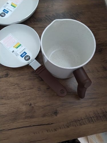 Customer photo review of Brinox - Jogo de Panelas 8 Peças Ceramic Life Smart Plus - Vanilla