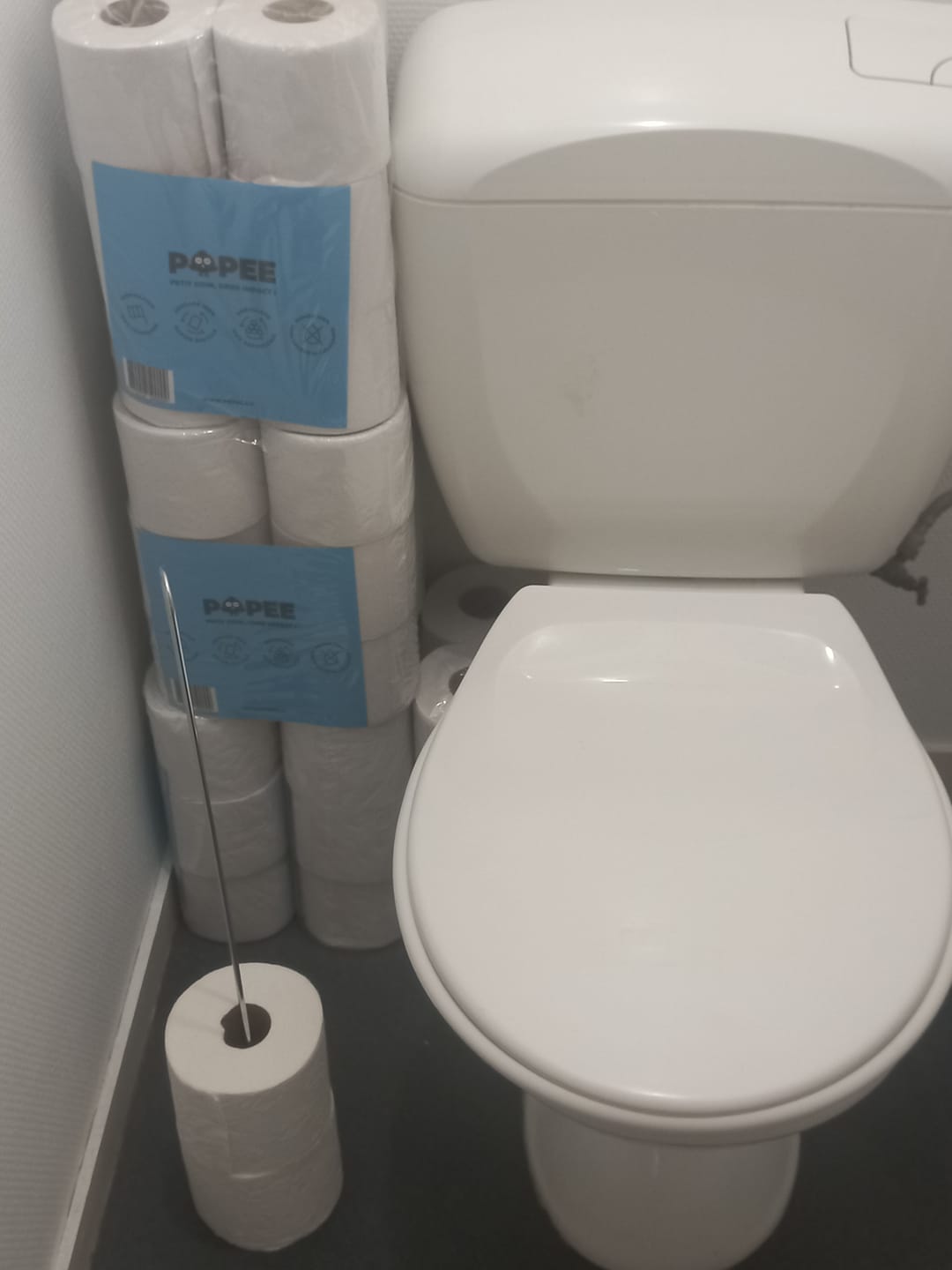 Customer photo review of Papier Toilette Double Épaisseur 350 Feuilles | Lot de 72 Rouleaux Recyclés