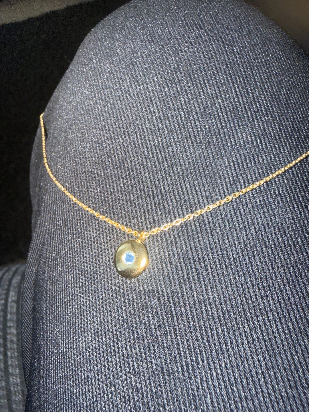 Customer photo review of Birthstone Necklace