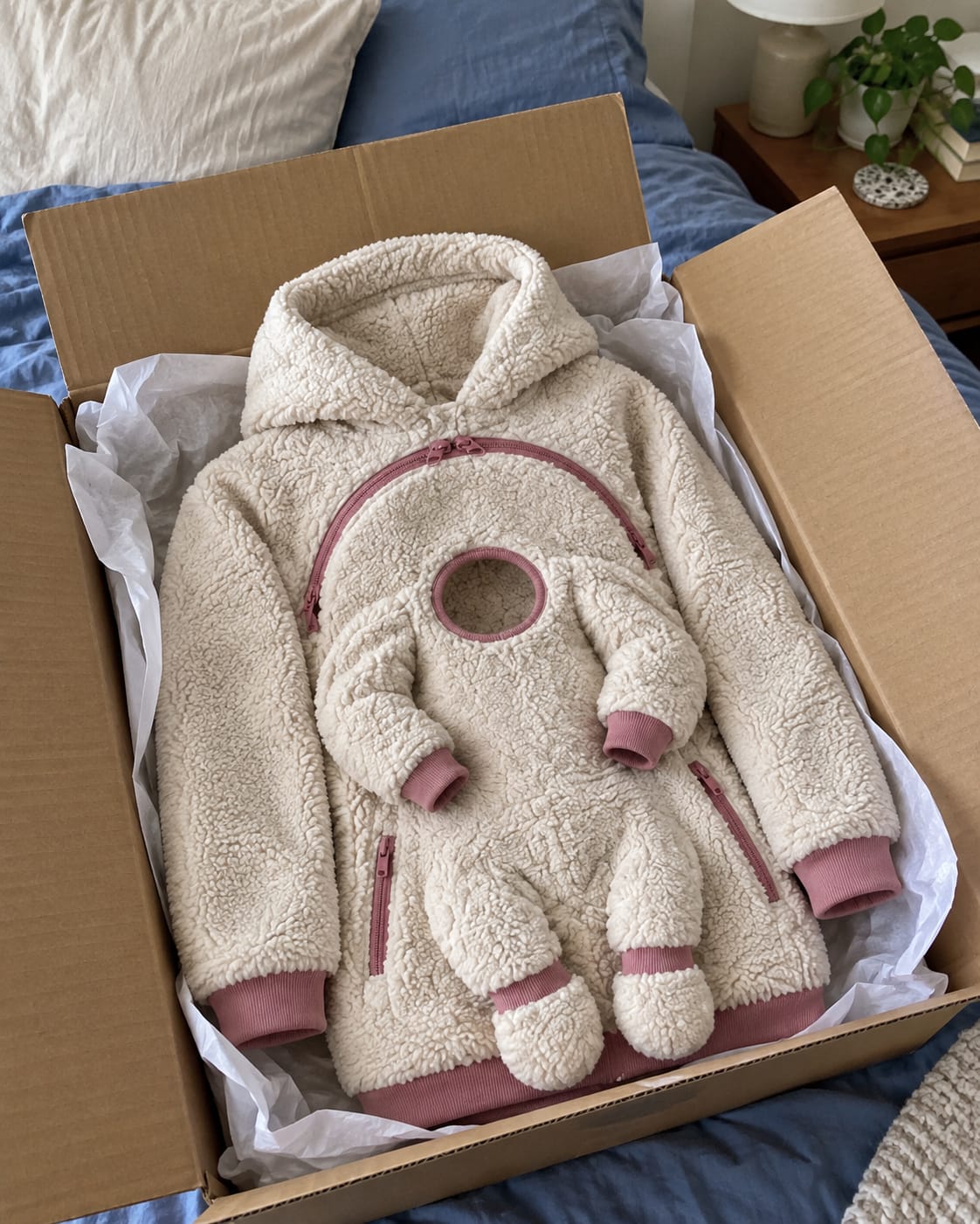Customer photo review of NÄHLI Duo – Hoodie mit Babyeinsatz