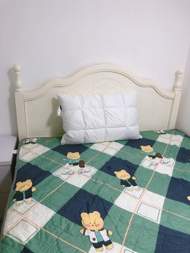 Customer photo review of 700 F.P Luxe Puff Down Pillow