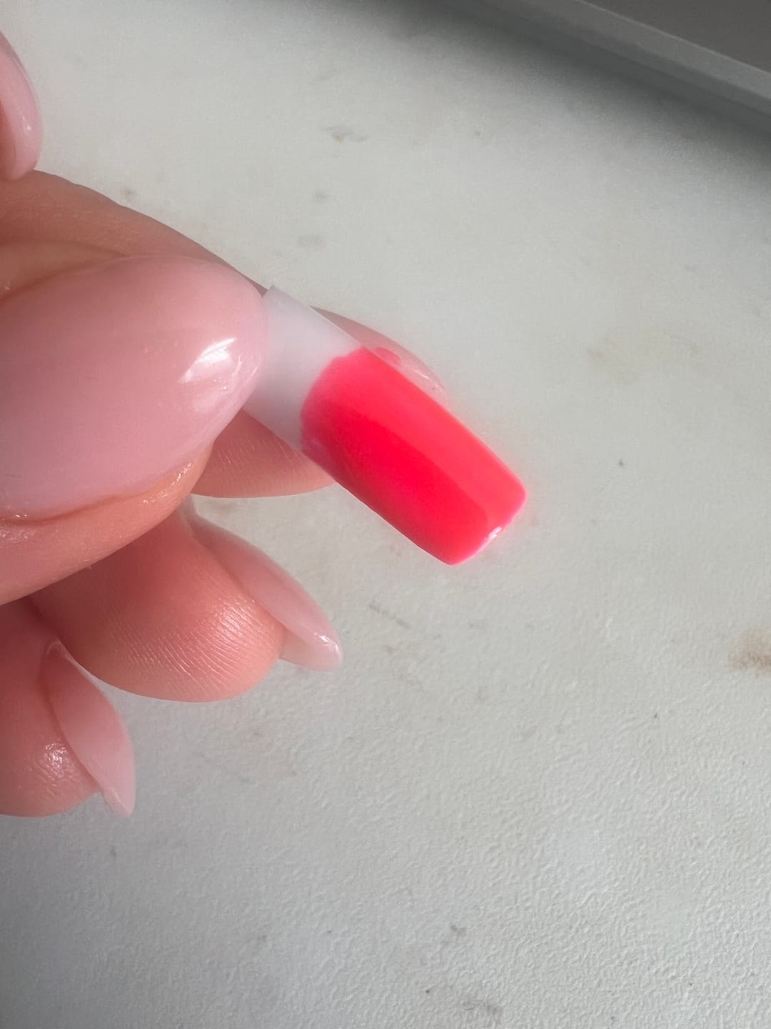 Customer photo review of Semilac 980 Jelly Chilli UV Gel Polish