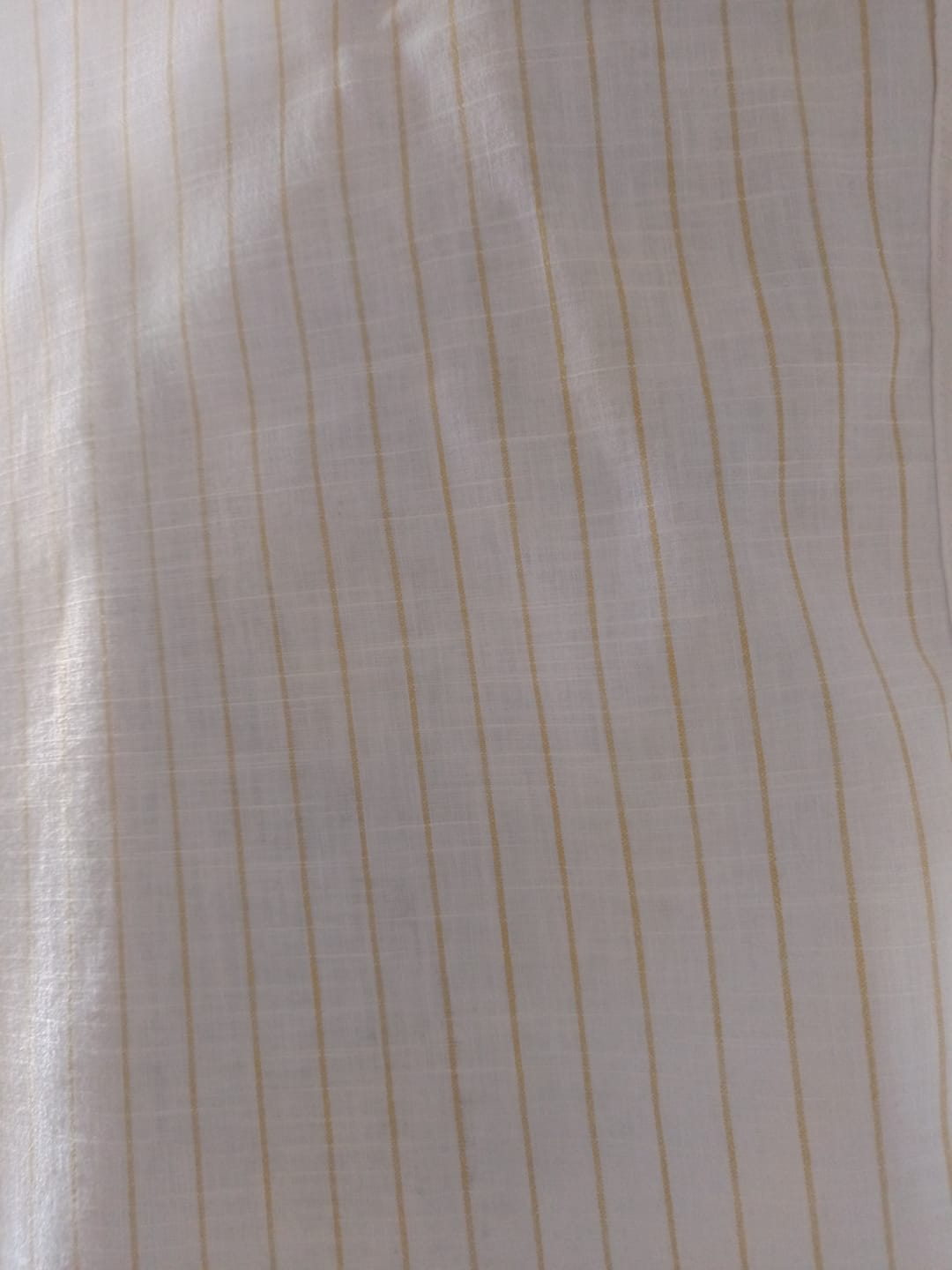 Customer photo review of Golden White Stripes -Full-Bamboo Linen