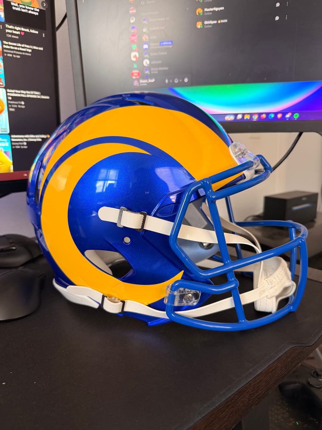 Customer photo review of LA Rams Riddell Speed Authentic Helmet