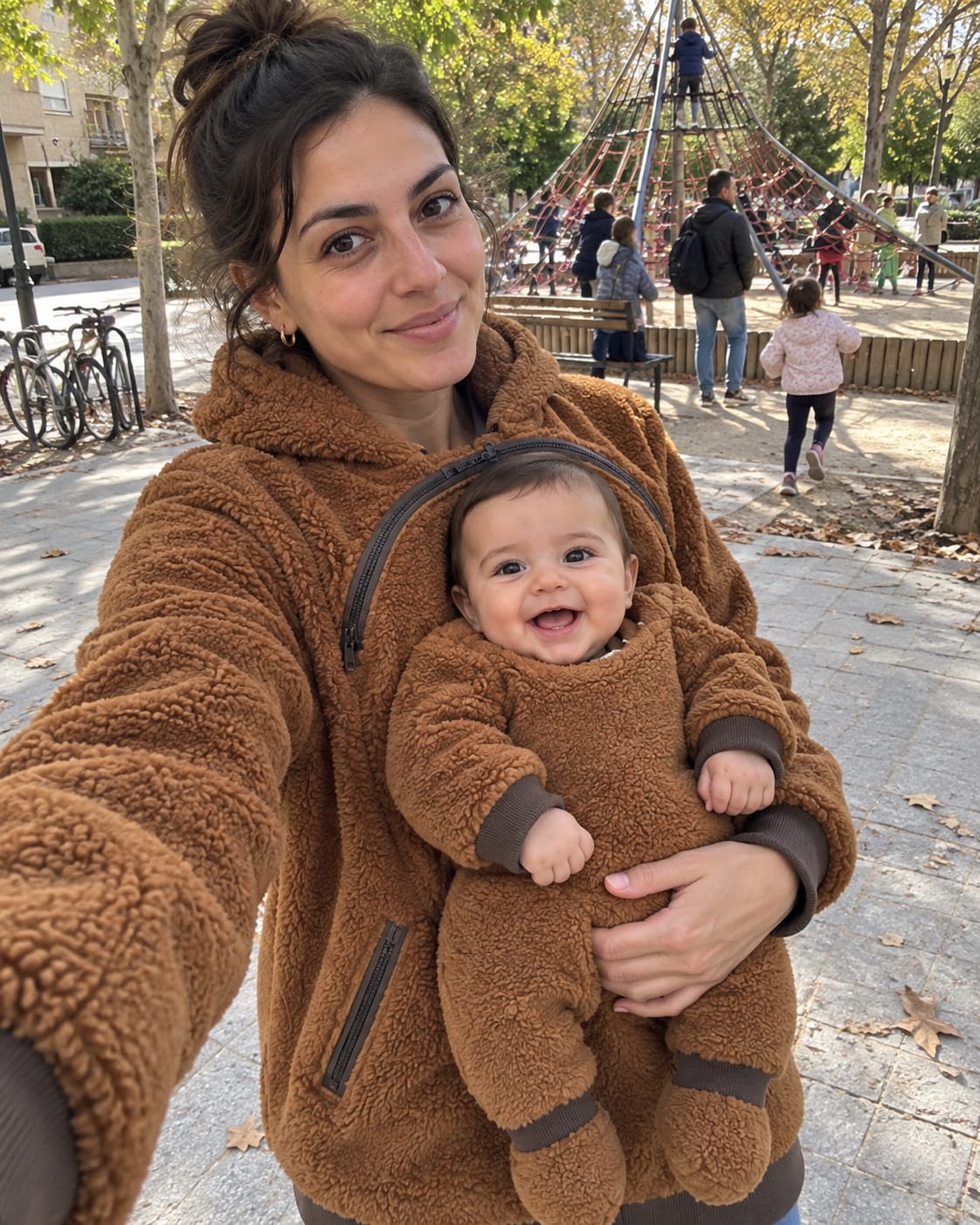 Customer photo review of NÄHLI Duo – Hoodie mit Babyeinsatz