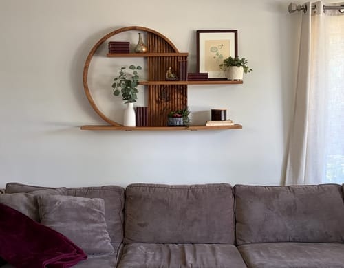 Customer photo review of Modern Zen Wall Decor Shelf Living Room And Harmony Room