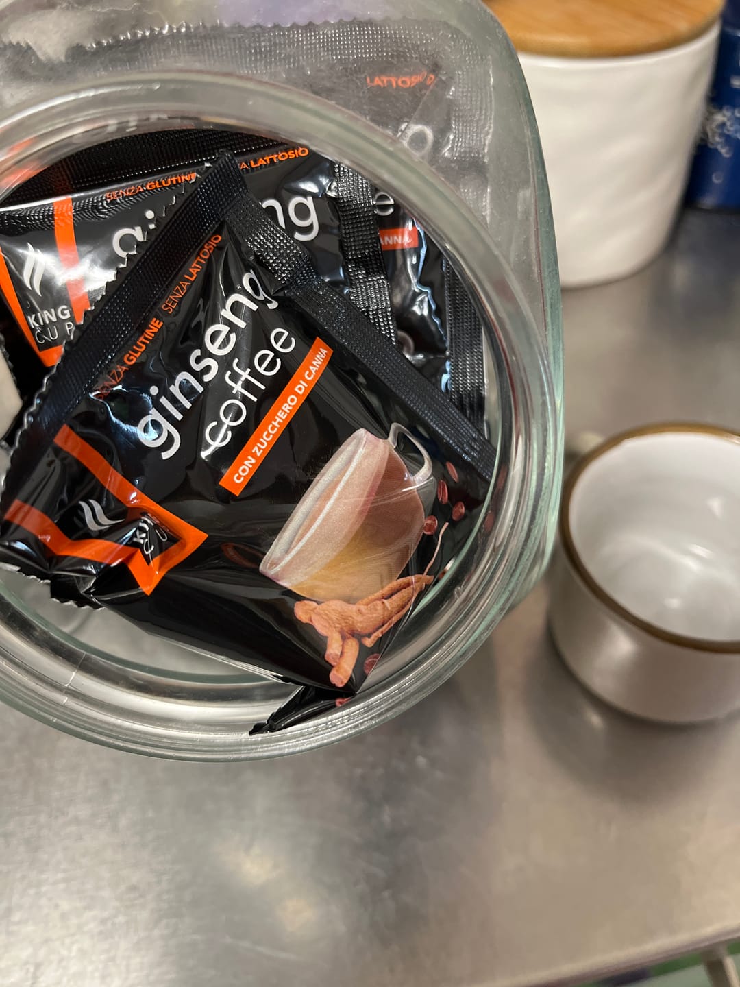 Customer photo review of Caffè al Ginseng - 20 bustine solubili con Zucchero di Canna