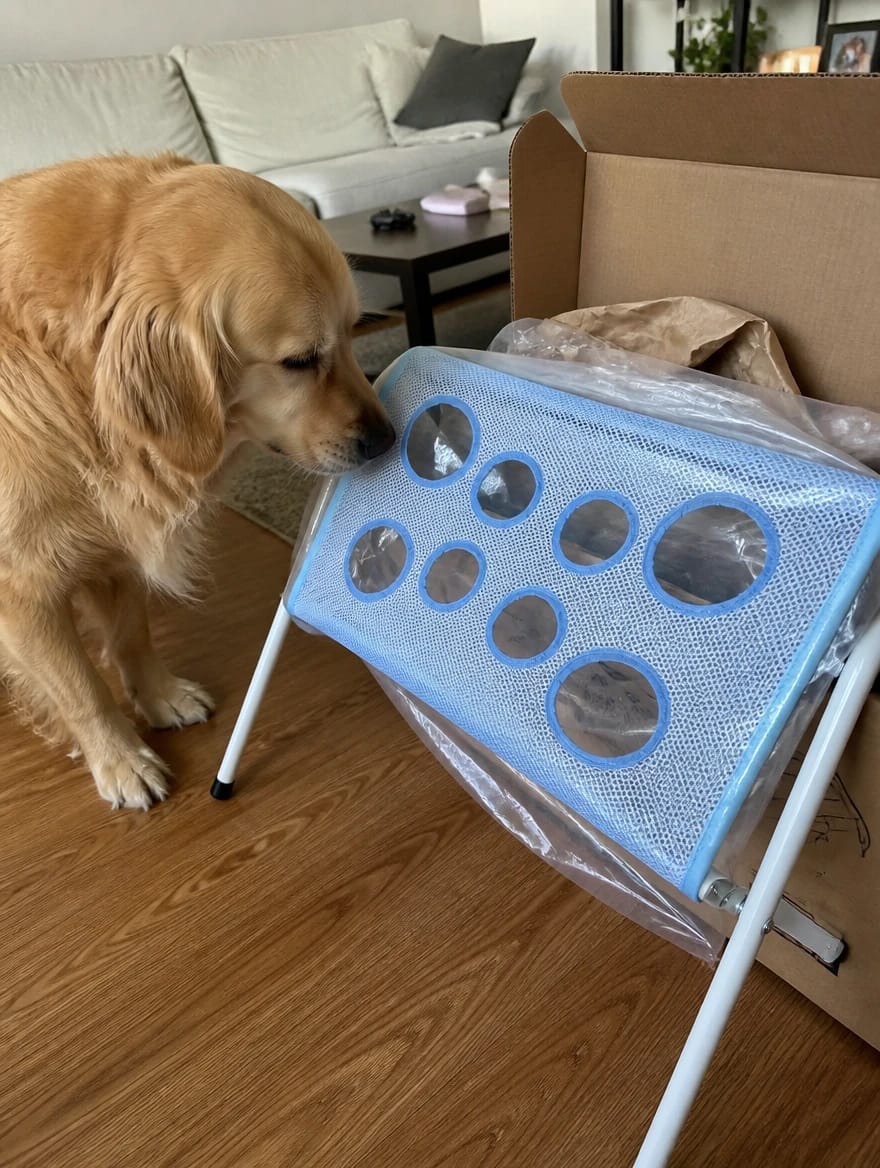 Customer photo review of PawSpa - Den smarta groomingstationen för enklare bad, tassvård och pälsvård hemma.