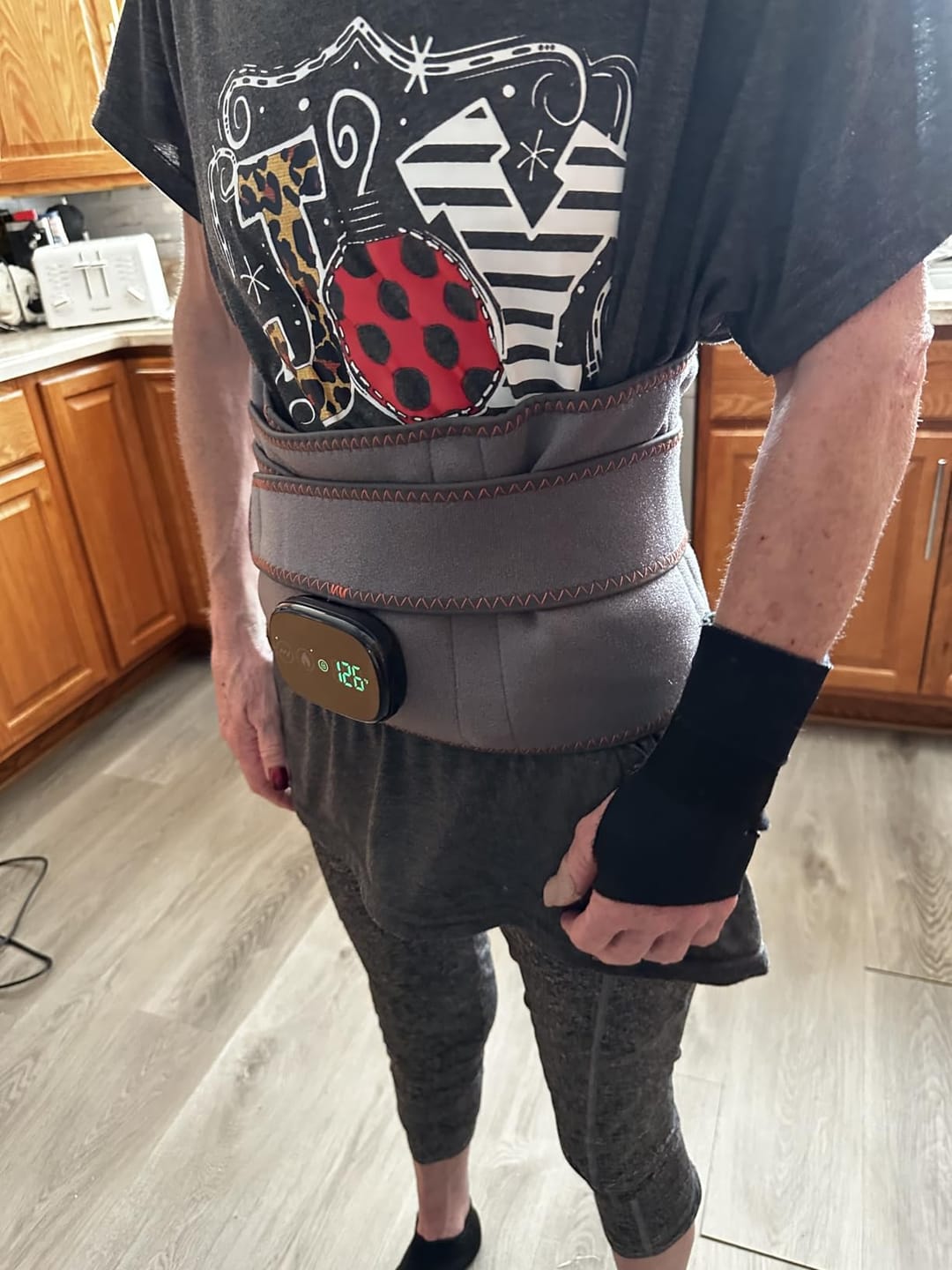 Customer photo review of OrthoHeat Heat & Massage Belt