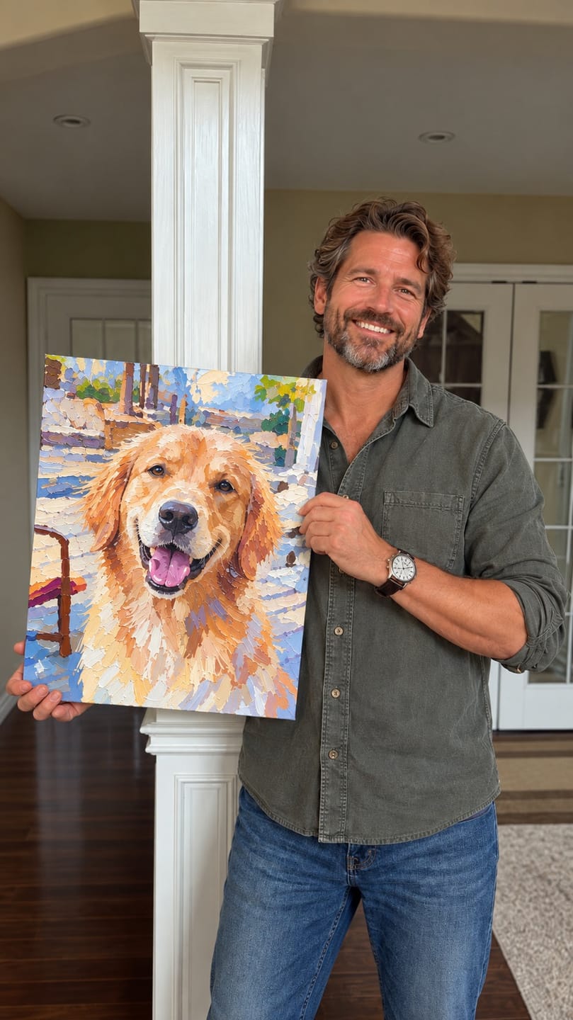 Customer photo review of Custom Paint by Numbers Kit - Turn Your Photo Into Hand-Painted Art