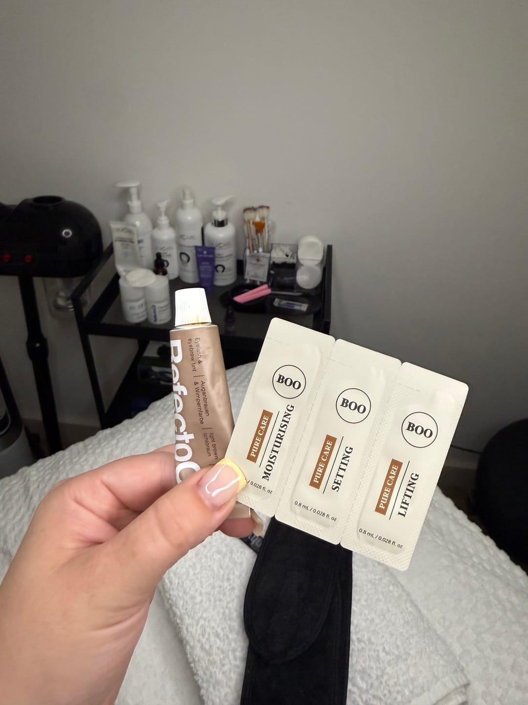 Customer photo review of Pure Care Lash & Brow Lift Pack
