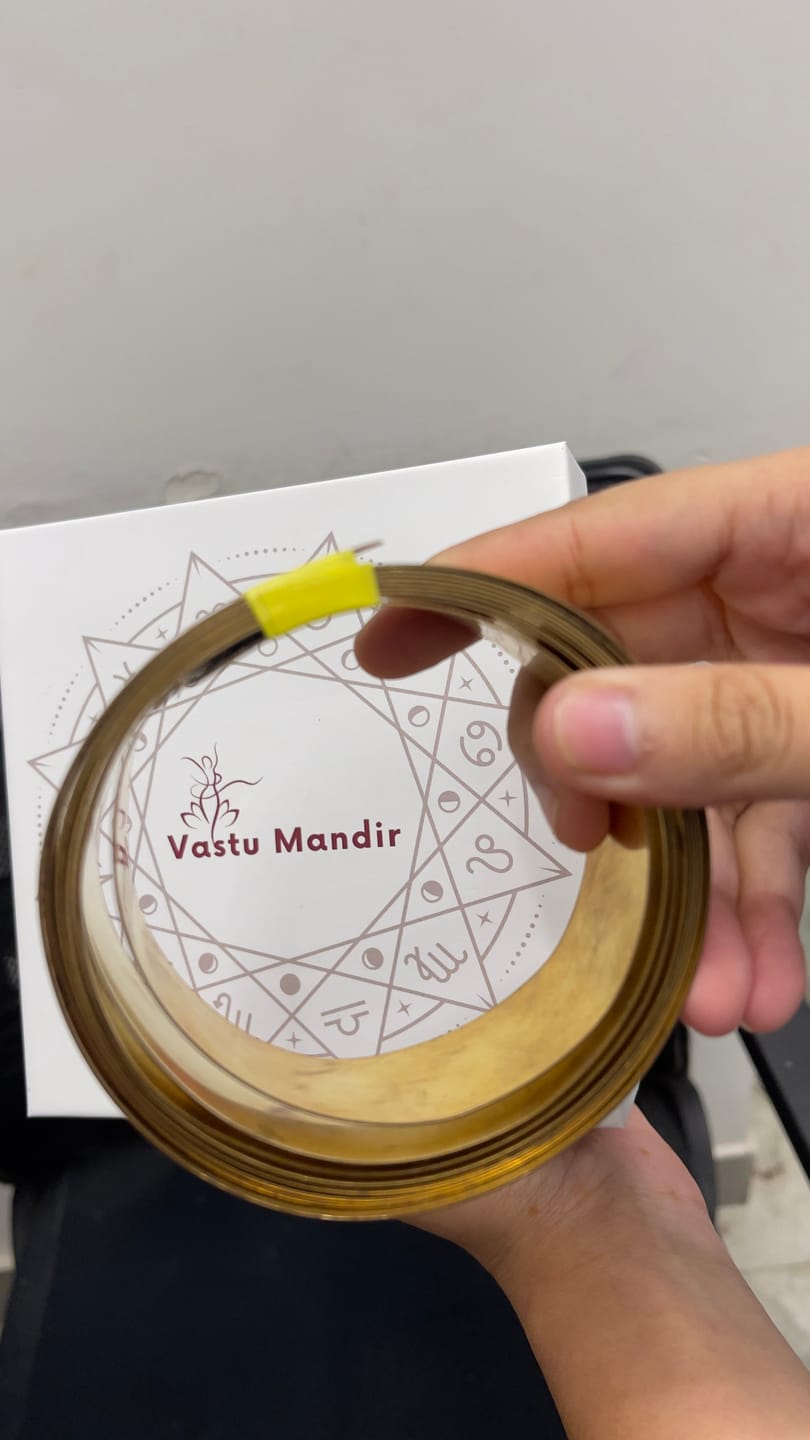 Customer photo review of Pure Brass Metal Strip – Vastu Remedy for South-West Cut & Earth Element Stability | Ideal for Floors, Walls & Structural Defects | 1 mm Thickness | 8-100 Ft Lengths