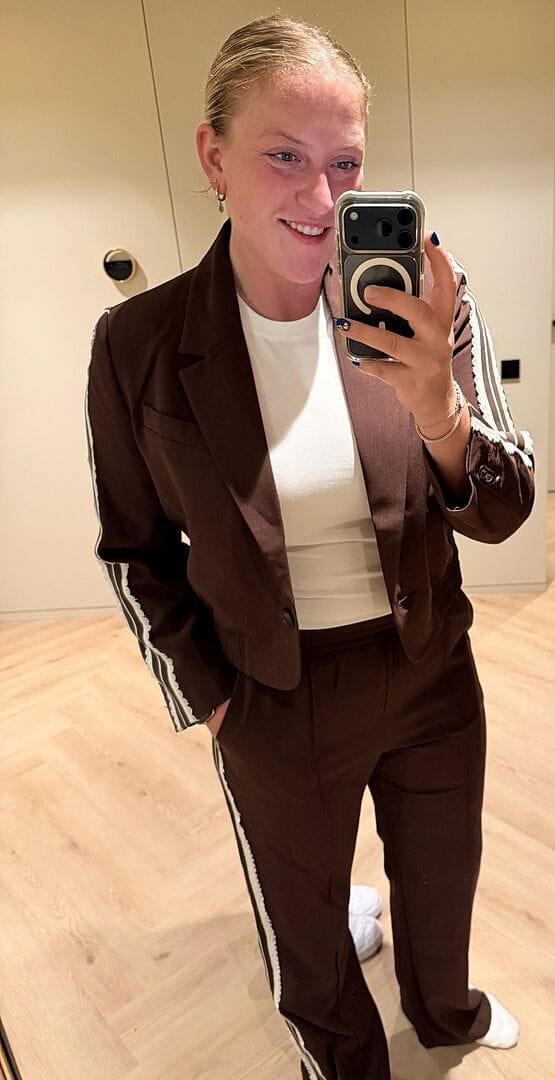 Customer photo review of Zoe Blazer | Brown