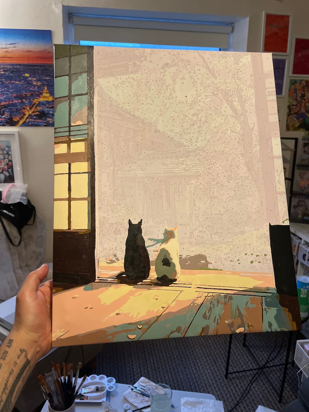 Customer photo review of Japanese stillness | Paint by Number