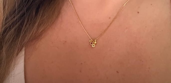 Customer photo review of Collar Birthstone Redondo