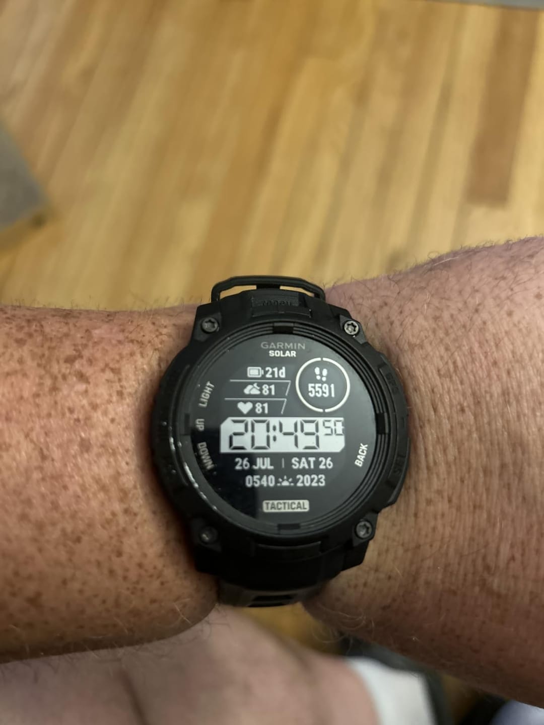 Customer photo review of Garmin Instinct 3 Tactical Edition