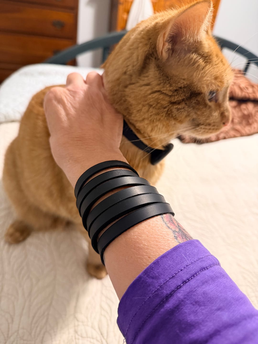 Customer photo review of Leather Bracelet Lorence