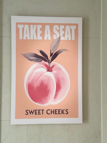 Customer photo review of SWEET CHEEKS CANVAS