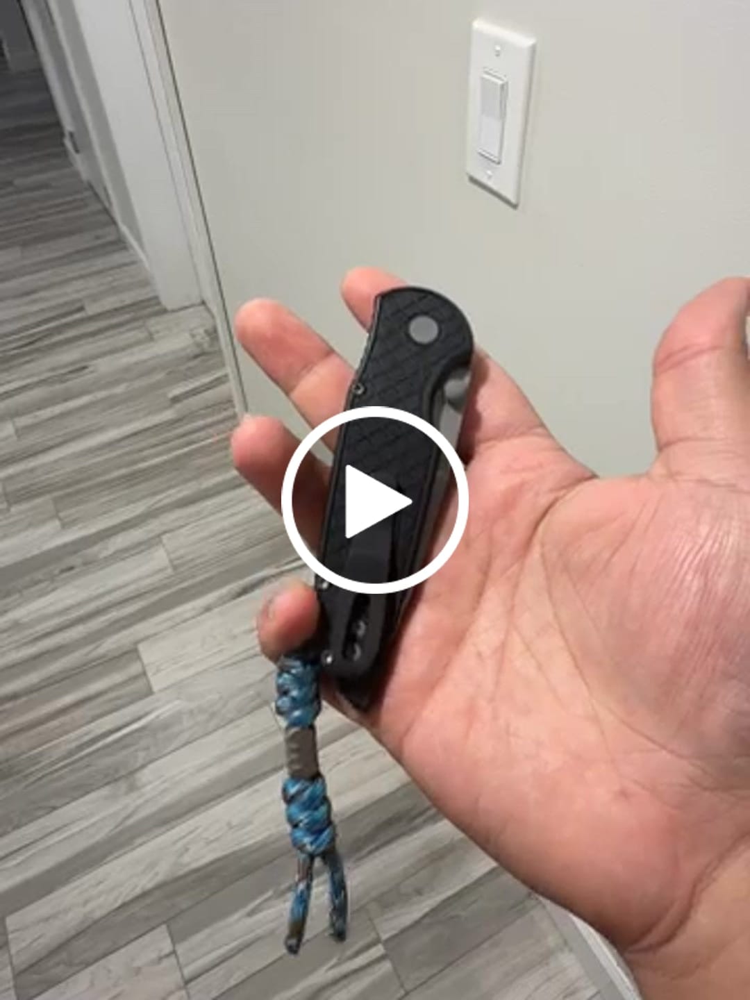 Customer video review of Pro-Tech TR-3 Integrity Manual Knife - Black Aluminum, 3.5" Stonewash MagnaCut, Button Lock - Made in USA (INT1105)
