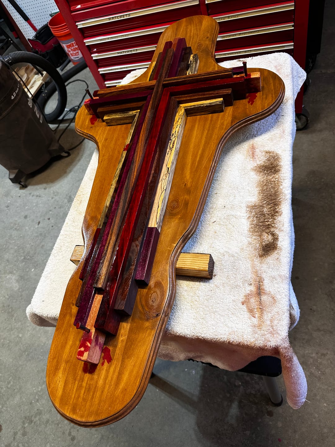 Customer photo review of Spalted Tamarind Cutting Board Lumber (9 Pieces)