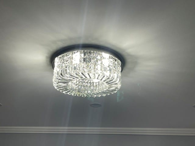 Customer photo review of Modern Luxury Crystal Round Ceiling Light
