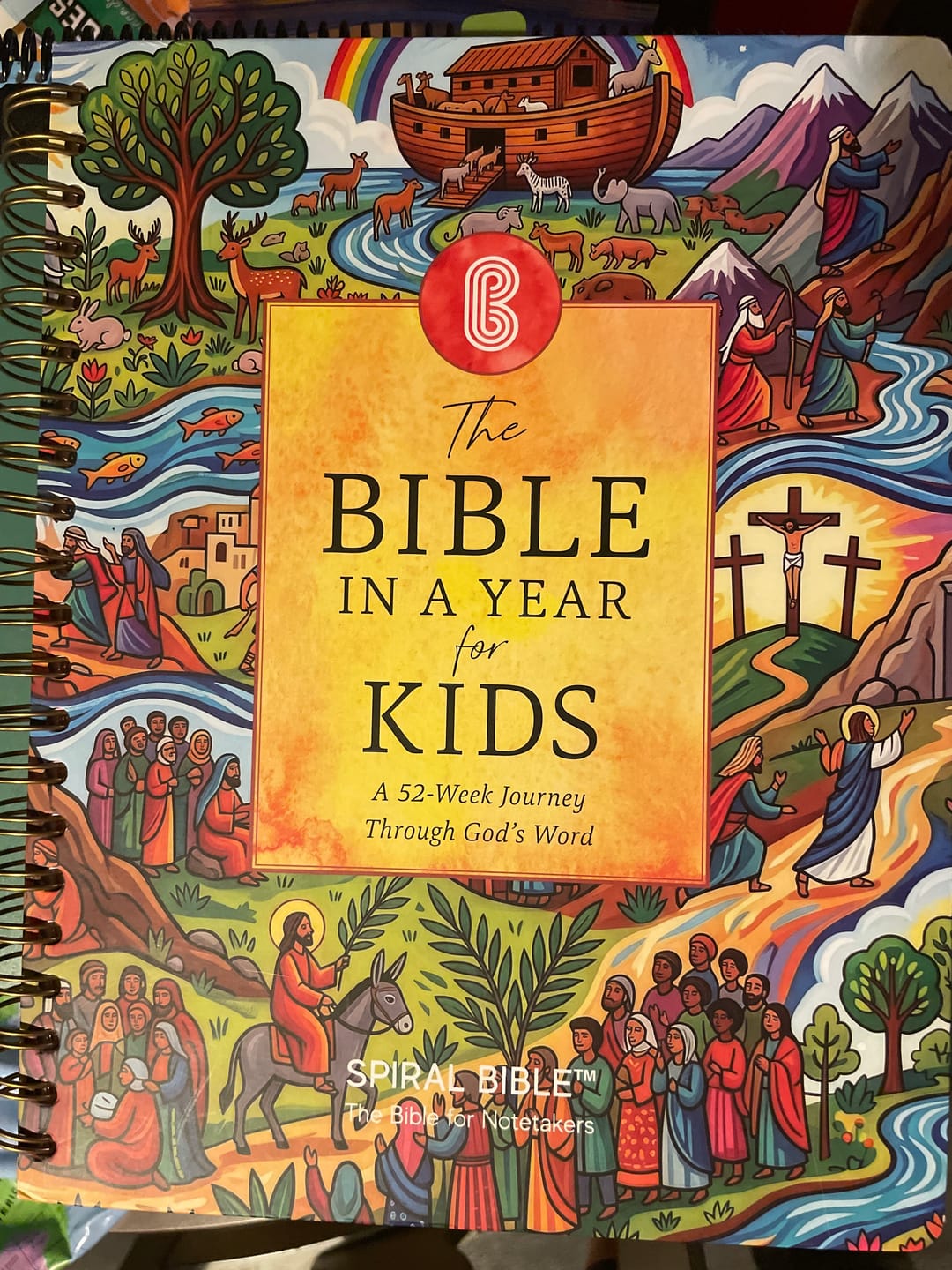Customer photo review of The Bible In A Year For Kids: A 52-Week Journey Through God's Word