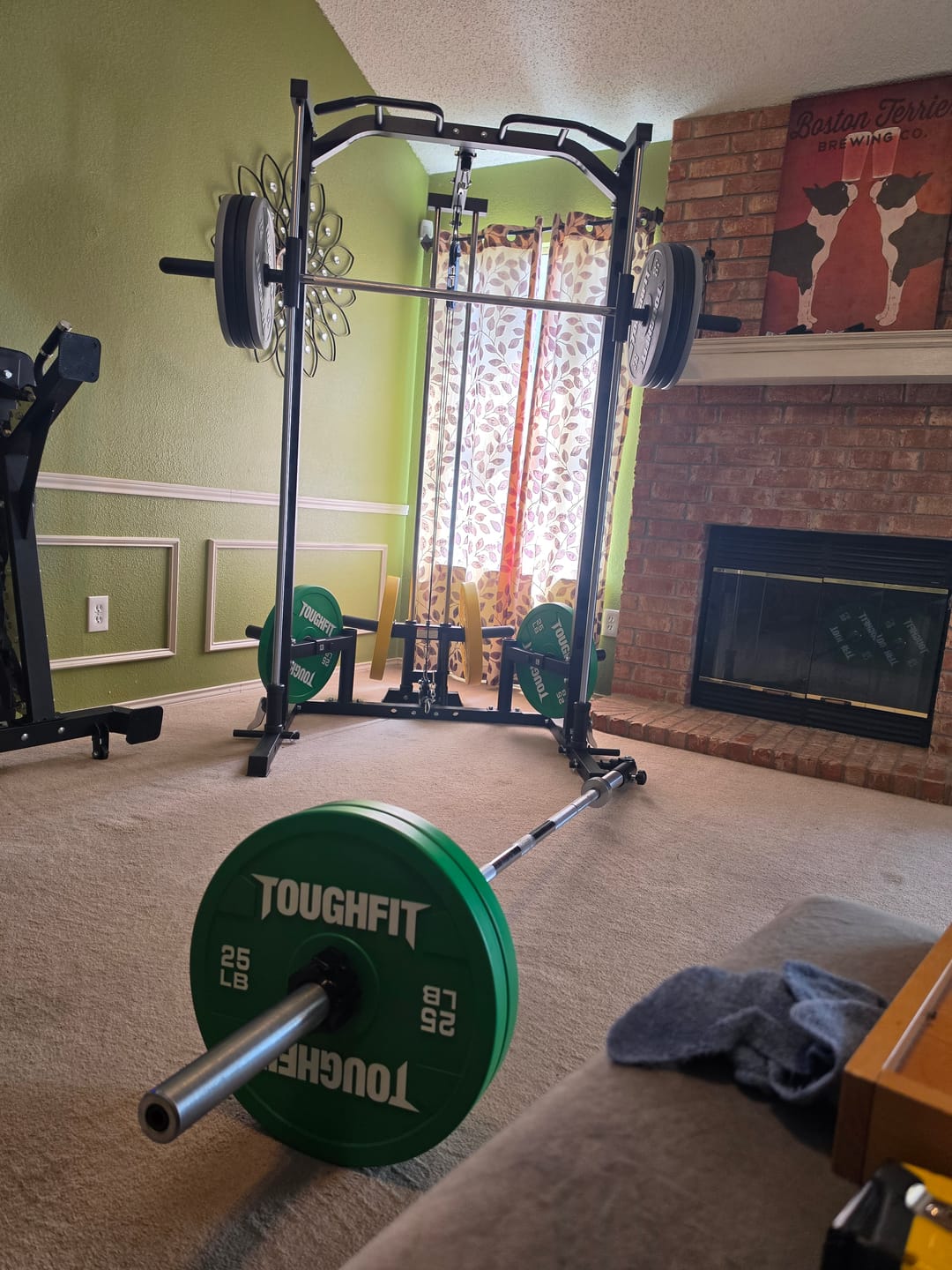 Customer photo review of RitFit PSR05 2.0 Multifunctional Smith Machine Power Rack with LAT-Pull Down System