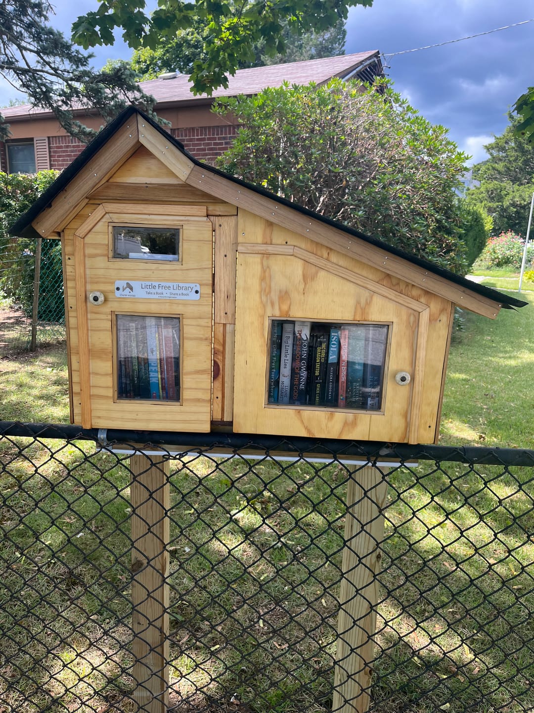 Customer photo review of Little Free Library Official Charter Sign