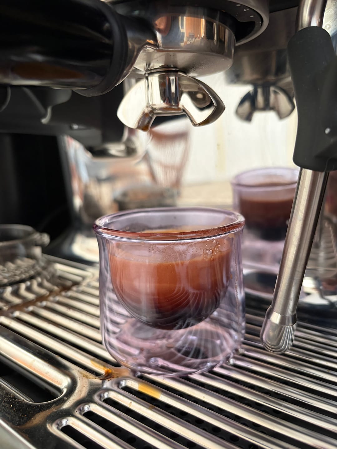 Customer photo review of FLUR Espresso Glasses