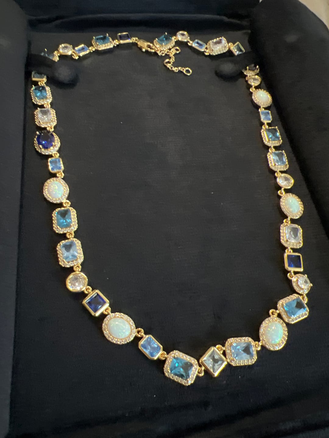 Customer photo review of Azul Blue Solstice Gemstone Necklace