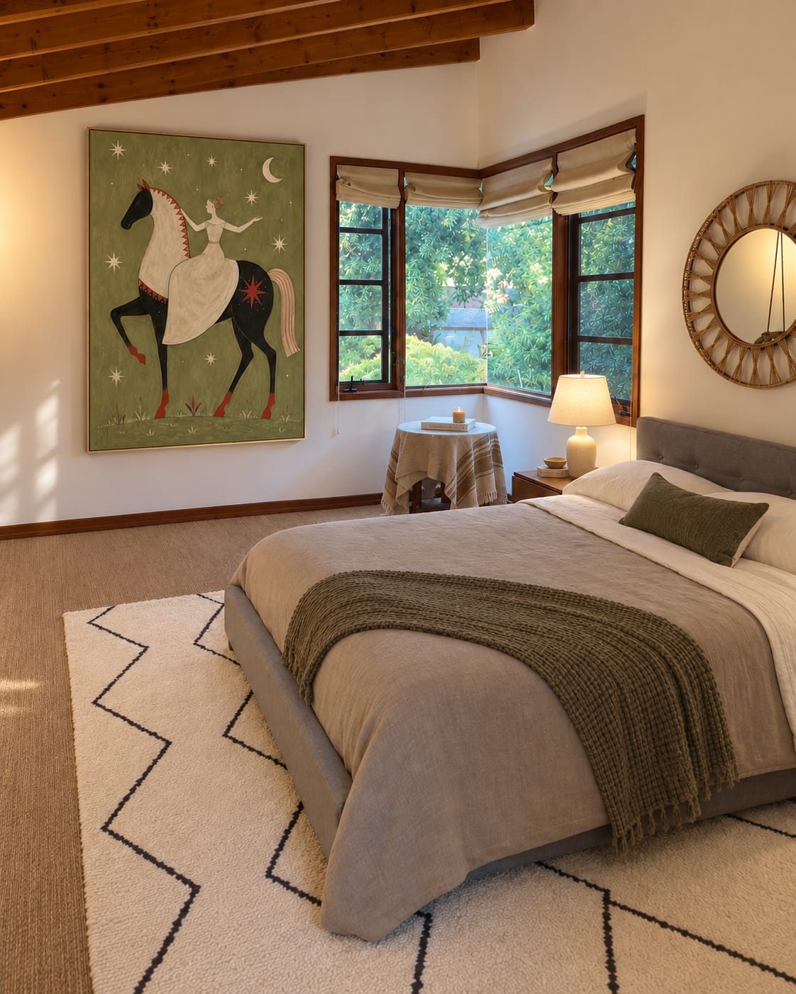 Customer photo review of Modern Folk Art｜Moonlit Horse Tale