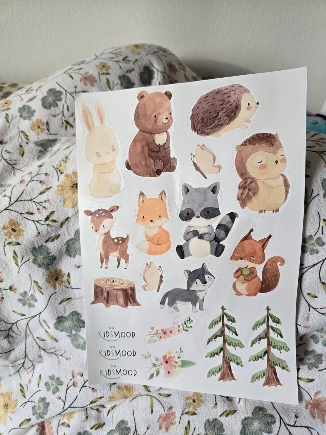 Customer photo review of Waldtiere Sticker – Niedliche Tiermotive für Kinder