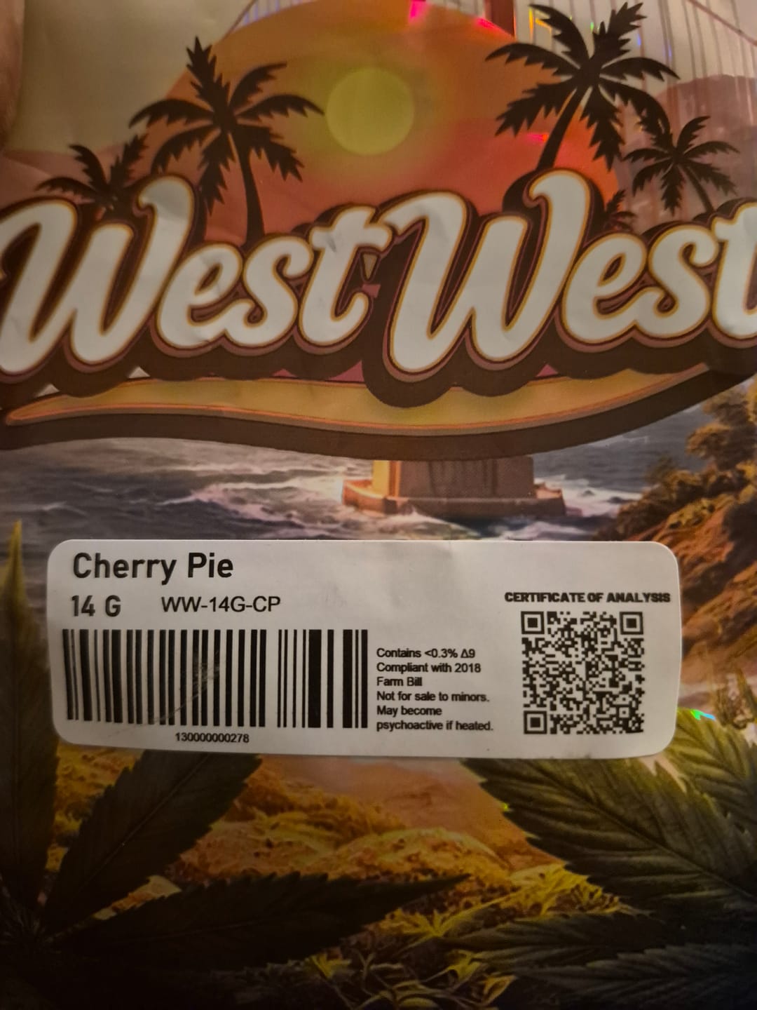 Customer photo review of West West Brand - Cherry Pie - 14 Grams - Hybrid
