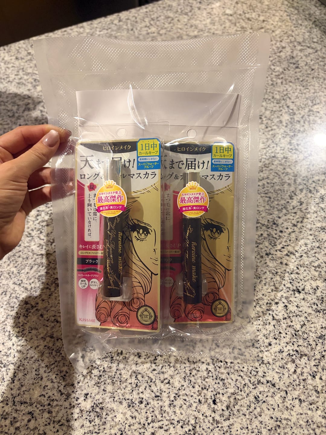 Customer photo review of Kiss Me Heroine Long UP Mascara Super Waterproof 6g (Various Shades)