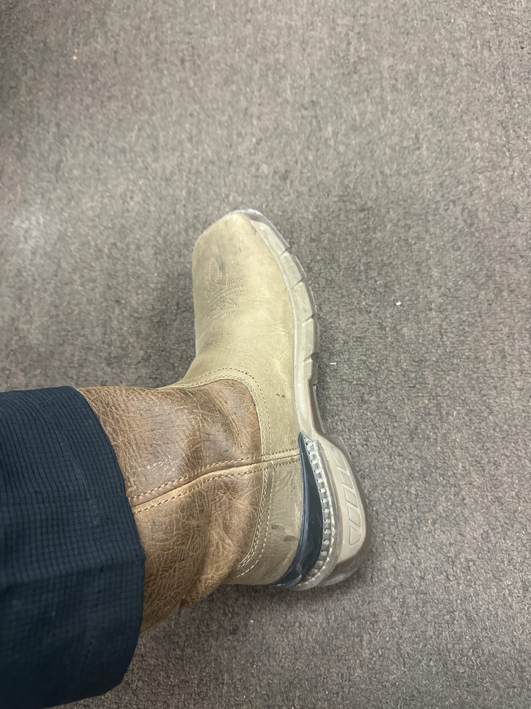Customer photo review of Irish Setter Men's Two Harbors America Star Waterproof Work Boot 83995