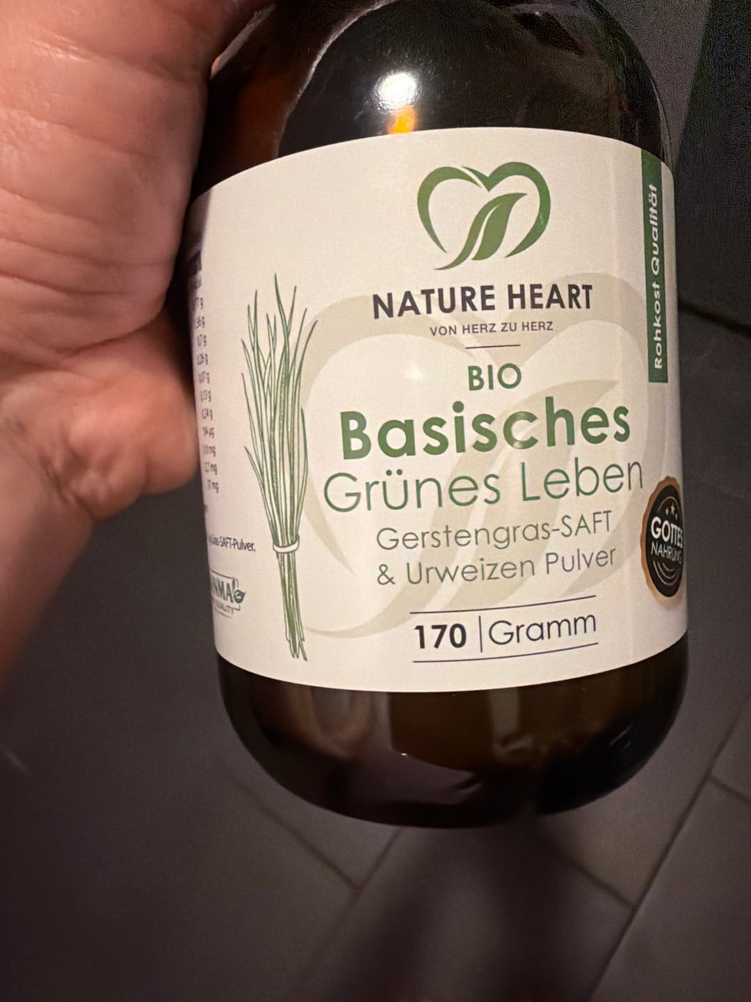 Customer photo review of BIO Basisches Grünes Leben - Gerstengrassaft Pulver