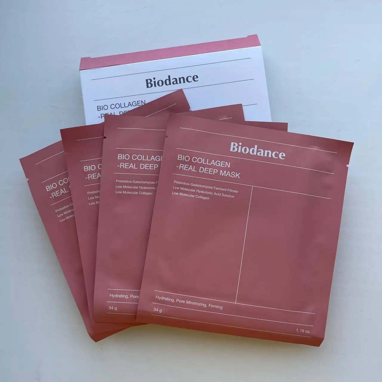 Customer photo review of Nakts hidrogela maska ar kolagēnu Biodance Bio-Collagen Real Deep Mask