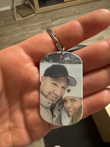 Customer photo review of Jedź ostrożnie - brelok do kluczy dla par